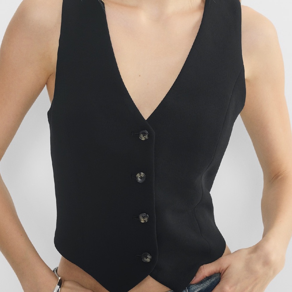 Aritzia Wilfred Black Vest